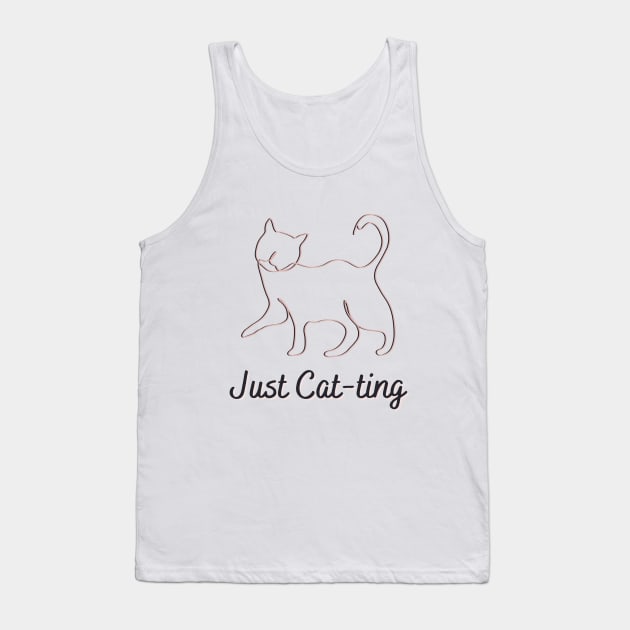 Just Cat-ting Tank Top by PreenStage